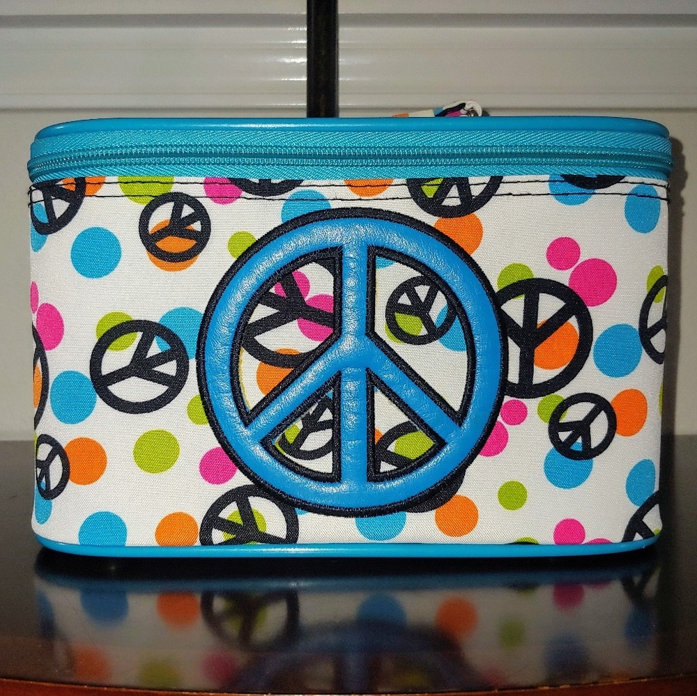 Peacee Motif Carrying Case with Strap!